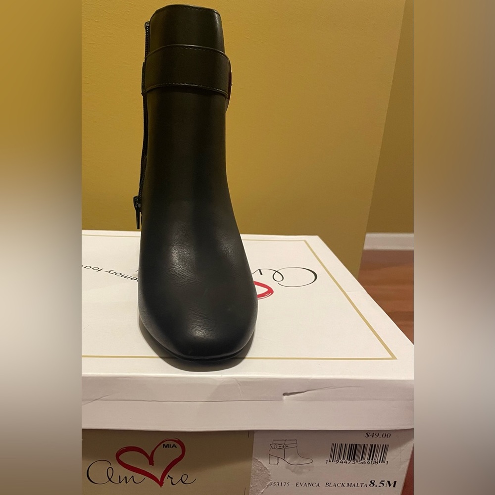 Mia Memory Foam Black Boots.  Brand new!